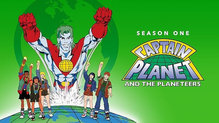 Série tv animée Captain Planet avec Leonardo DiCaprio producteur exécutif